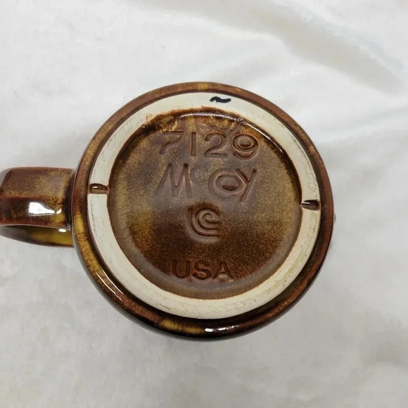 🌴3/$15🌴 7129 McCoy  Tea Pot no lid Beautiful brown/ amber like tigers eye - Picture 3 of 6